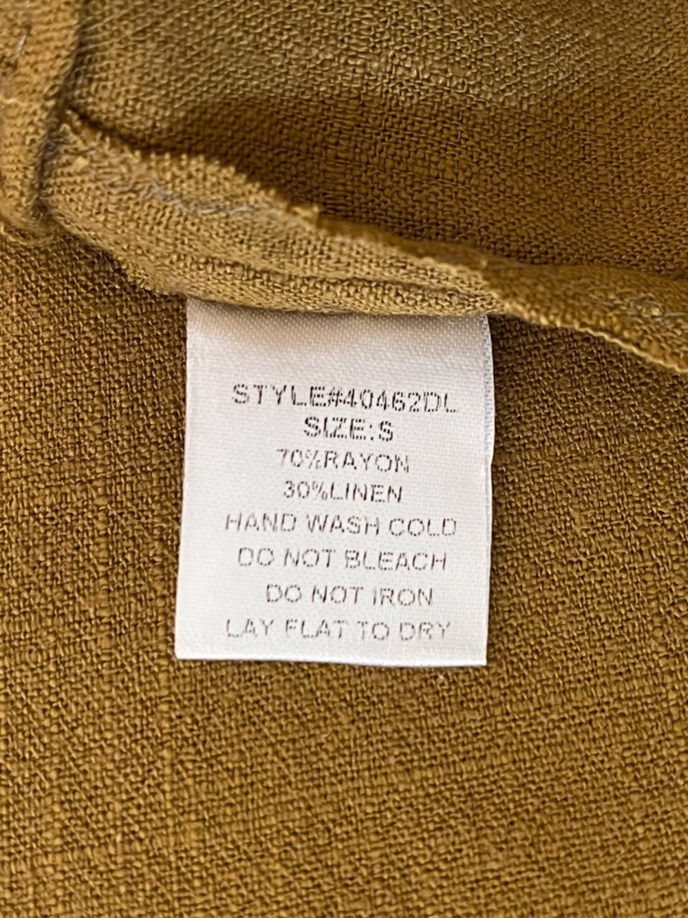 Grade & Gather - Linen Blend Cropped Blouse - Small - Picture 7 of 8